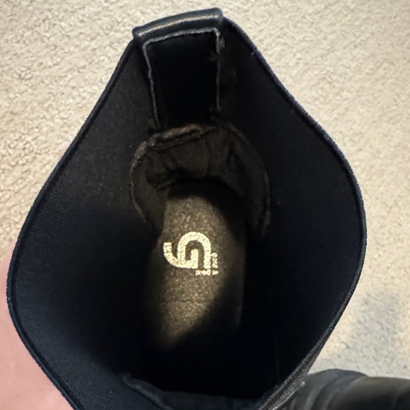 Black Leather Platform Boots. EU 40. Like New! - Picture 2 of 7